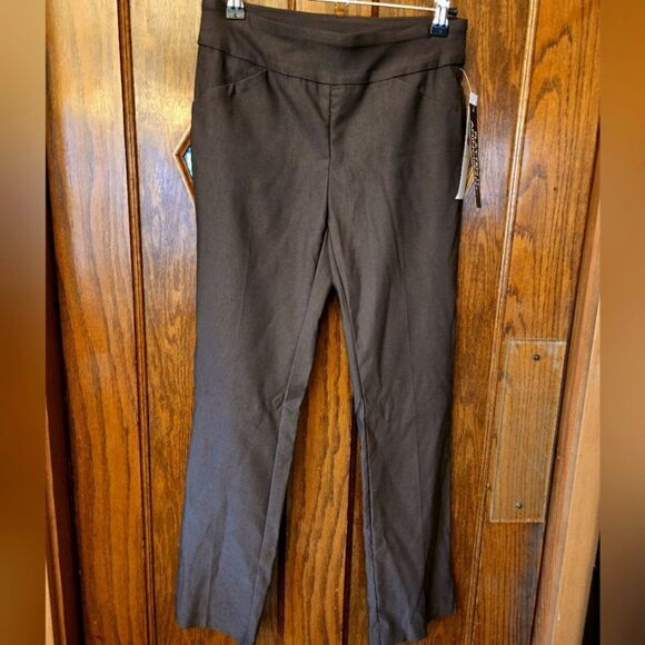 Tribal Flatten It Slimming Elegant Brown  Pants 2P NWT - Picture 2 of 12
